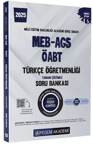 2025 MEB-AGS-ÖABT Türkçe Öğretmenliği Tamamı Çözümlü Soru Bankası