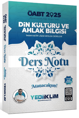 2025 ÖABT Din Kültürü ve Ahlak Bilgisi Ders Notları