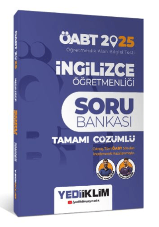 2025 ÖABT İngilizce Öğretmenliği Tamamı Çözümlü Soru Bankası