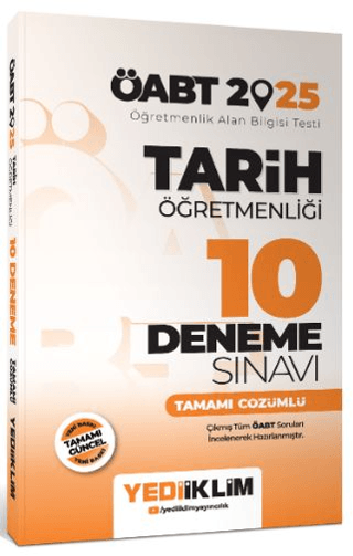 2025 ÖABT Tarih Öğretmenliği Tamamı Çözümlü 10 Deneme Sınavı