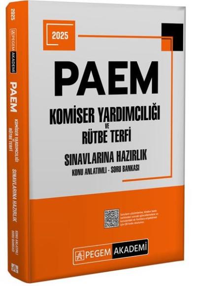 2025 PAEM Komiser Yardımcılığı ve Rütbe Terfi Sınavlarına Hazırlık Konu Anlatımlı Soru Bankası
