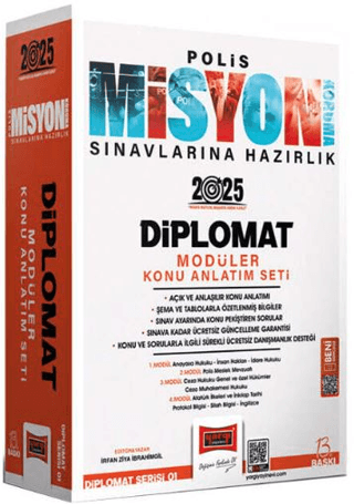 2025 Polis Misyon Sınavlarına Hazırlık Diplomat Serisi Diplomat Modüler Konu Anlatım Seti