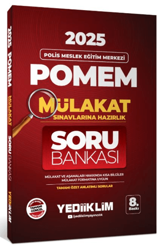 2025 POMEM Mülakat Sınavlarına Hazırlık Tamamı Özet Anlatımlı Soru Bankası
