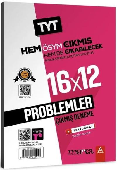 2025 TYT Problemler ÖSYM Çıkmış ve Çıkabilecek Sorulardan Oluşturulmuş 16 Deneme Sınavı Tamamı Video Çözümlü