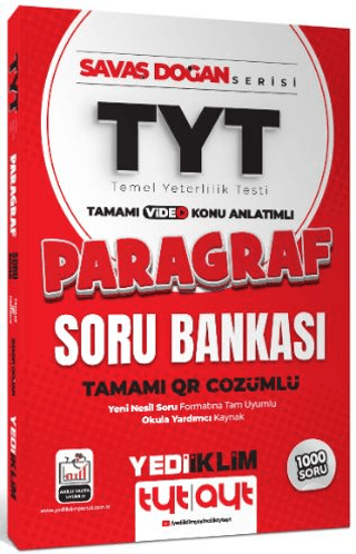2025 TYT Savaş Doğan Serisi Tamamı Video Konu Anlatımlı ve QR Çözümlü Paragraf Soru Bankası