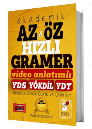 2025 YDS YÖKDİL YDT Akademik Az & Öz Hızlı Gramer