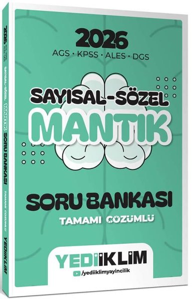 2026 AGS KPSS ALES DGS Sayısal Sözel Mantık Tamamı Çözümlü Soru Bankas