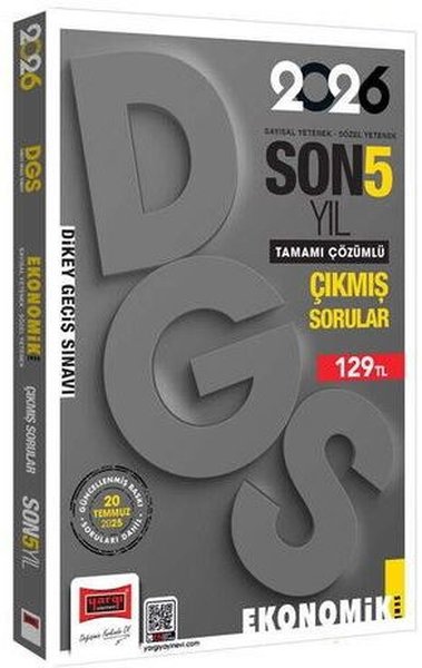 2026 DGS Sayısal - Sözel Yetenek Son 5 Yıl Çıkmış Sorular Ekonomik Bas
