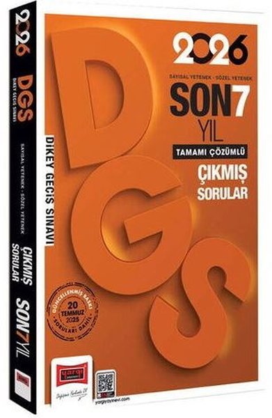 2026 DGS Sayısal - Sözel Yetenek Son 7 Yıl Çıkmış Sorular Kolektif