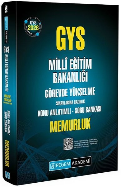2026 GYS MEB Görevde Yükselme Sınavlarına Hazırlık Konu Anlatımlı Soru Bankası Memurluk