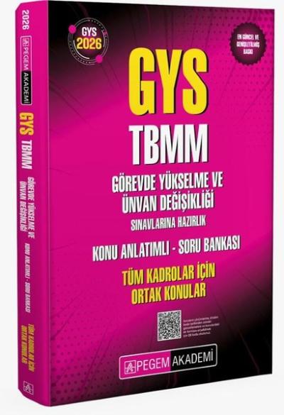2026 GYS TBMM Görevde Yükselme ve Ünvan Değişikliği Sınavlarına Hazırl