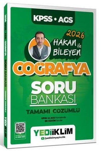 2026 KPSS AGS Coğrafya Tamamı Çözümlü Soru Bankası - Hakan Bileyen Hak