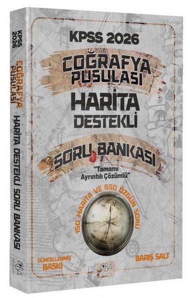 2026 KPSS Coğrafya Pusulası Harita Destekli Soru Bankası Çözümlü