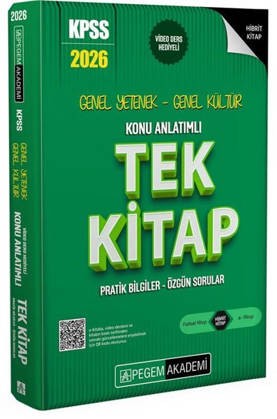 2026 KPSS Genel Yetenek Genel Kültür Konu Anlatımlı Tek Kitap Komisyon