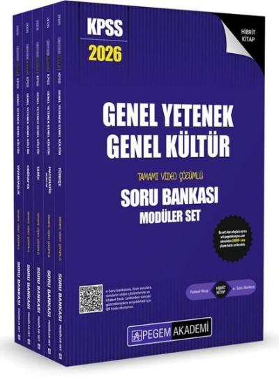 2026 KPSS Genel Yetenek Genel Kültür Tamamı Çözümlü Soru Bankası Seti 
