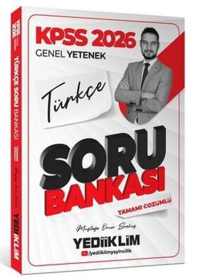 2026 KPSS Genel Yetenek Türkçe Tamamı Çözümlü Soru Bankası Kolektif