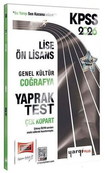 2026 KPSS Lise - Ön Lisans Genel Kültür Coğrafya Çek Kopart Yaprak Test
