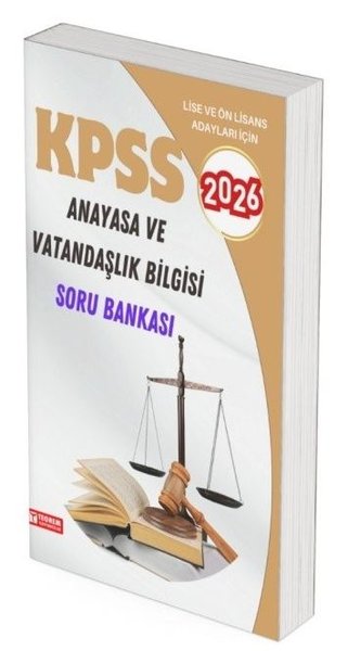 2026 KPSS Lise - Önlisans Anayasa ve Vatandaşlık Bilgisi  Soru Bankası