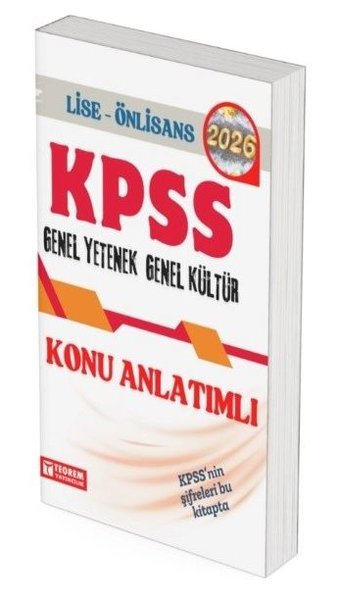 2026 KPSS Lise - Önlisans GK - GY Konu Anlatımlı