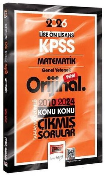 2026 KPSS Lise - Önlisans Matematik Orijinal 2010 - 2024 Konu Konu Çık
