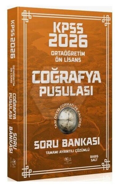2026 KPSS Lise Ortaöğretim Ön Lisans Coğrafya Pusulası Soru Bankası Çözümlü