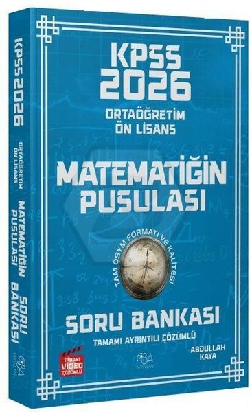 2026 KPSS Lise Ortaöğretim Ön Lisans Matematik Matematiğin Pusulası Soru Bankası Çözümlü