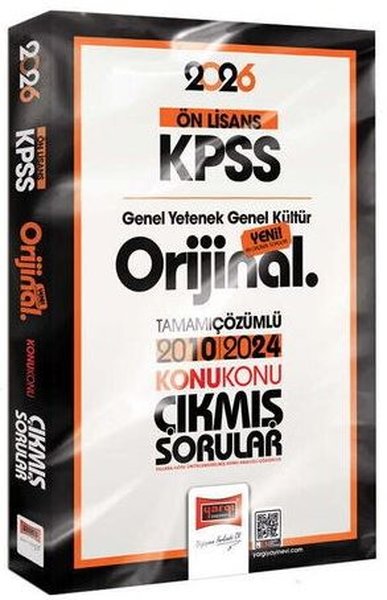 2026 KPSS Ön Lisans GK - GY Orijinal 2010 - 2024 Konu Konu Çıkmış Soru
