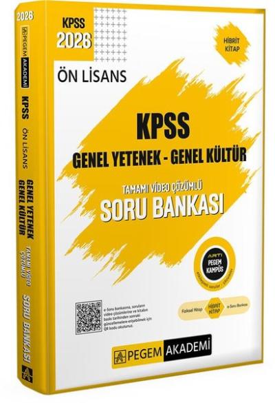 2026 KPSS Ön Lisans Soru Bankası Genel Yetenek Genel Kültür Tamamı Video Çözümlü