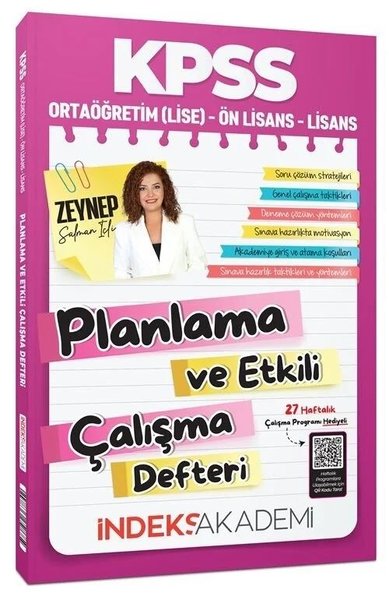 2026 KPSS Planlama ve Etkili Çalışma Defteri Kolektif