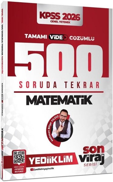 2026 KPSS Son Viraj Serisi Matematik Tamamı Video Çözümlü 500 Soruda G