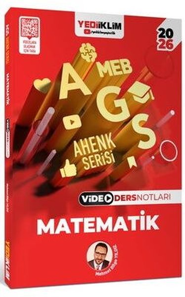 2026 MEB AGS Ahenk Serisi Matematik Video Ders Notları Kolektif