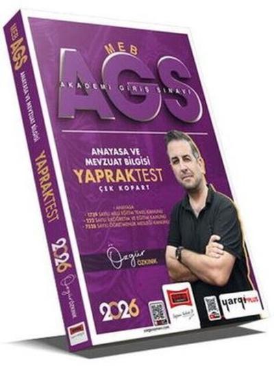 2026 MEB - AGS Anayasa ve Mevzuat Bilgisi Çek Kopart Yaprak Test Kolek