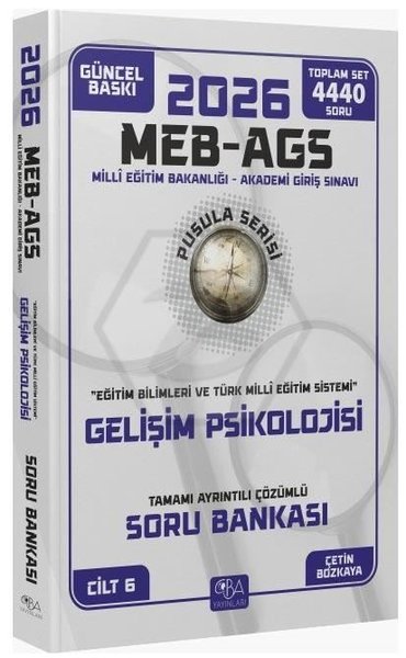 2026 MEB - AGS Eğitim Bilimleri Gelişim Psikolojisi Soru Bankası Çözümlü Pusula Serisi