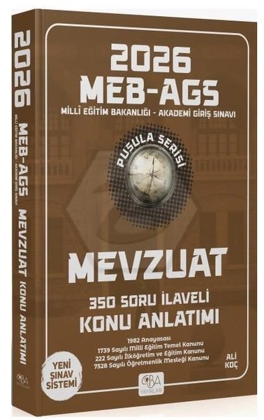 2026 MEB - AGS Mevzuat Konu Anlatımı Pusula Serisi Kolektif