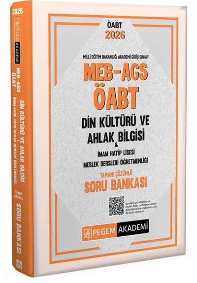 2026 MEB AGS ÖABT Din Kültürü ve Ahlak Bilgisi - İmam Hatip Lisesi Tam. Çöz. Soru Bankası
