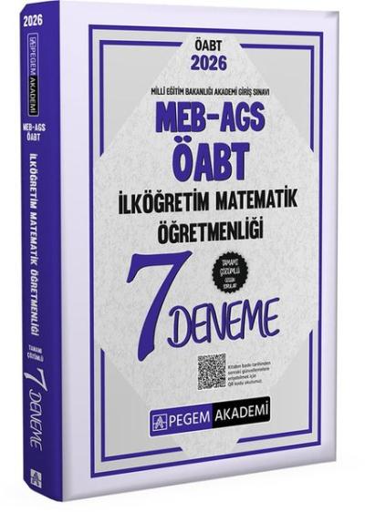 2026 MEB AGS ÖABT İlköğretim Matematik Öğretmenliği Tamamı Çözümlü 7 Deneme
