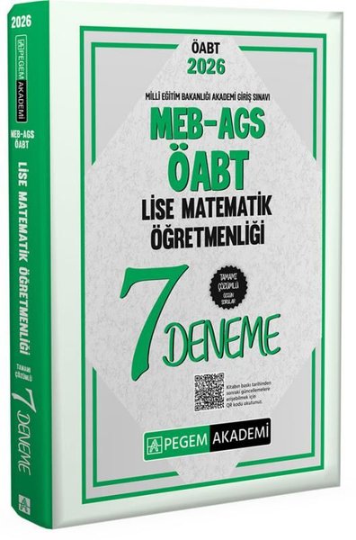 2026 MEB AGS ÖABT Lise Matematik Öğretmenliği Tamamı Çözümlü 7 Deneme 