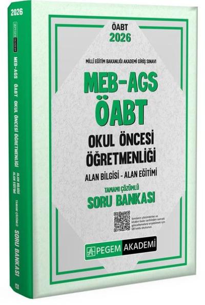 2026 MEB AGS ÖABT Okul Öncesi Öğretmenliği Alan Bilgisi  -  Alan Eğitimi Tamamı Çözümlü Soru Bankası