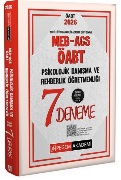 2026 MEB AGS ÖABT Psikolojik Danışma ve Rehberlik Öğretmenliği Tamamı Çözümlü 7 Deneme