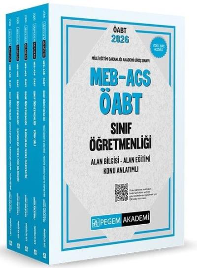 2026 MEB AGS ÖABT Sınıf Öğretmenliği Alan Bilgisi - Alan Eğitimi Konu Anlatımlı Seti - 5 Kitap Takım
