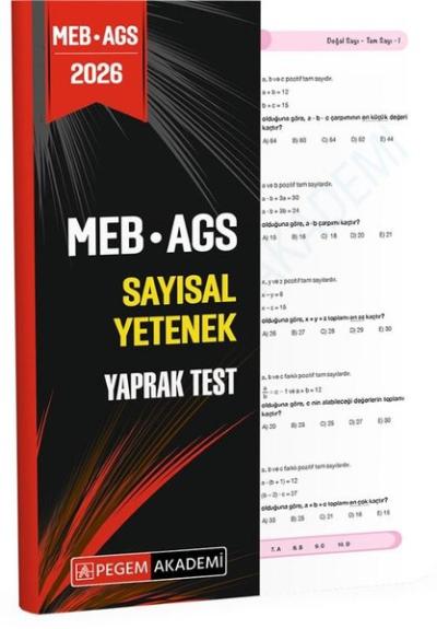2026 MEB AGS Sayısal Yetenek Yaprak Test Kolektif
