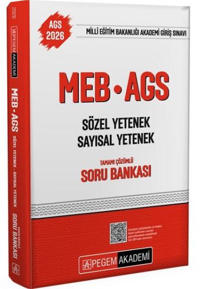 2026 MEB - AGS Soru Bankası Tamamı Çözümlü Sözel Yetenek Sayısal Yeten
