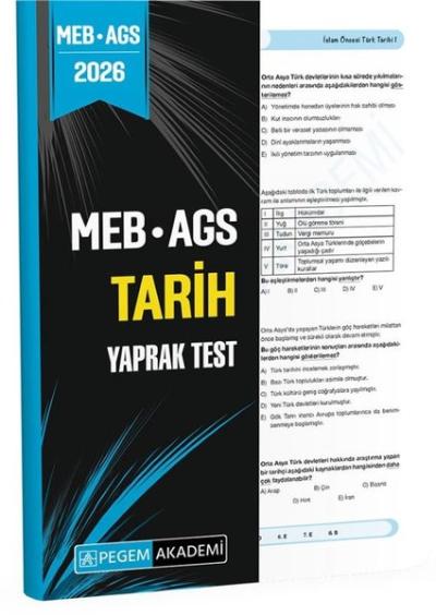2026 MEB AGS Tarih Yaprak Test Kolektif
