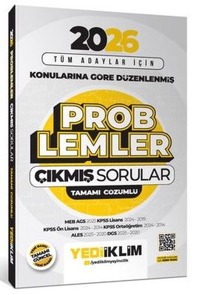 2026 Tüm Adaylar İçin Problemler Konularına Göre Düzenlenmiş Tamamı Çö