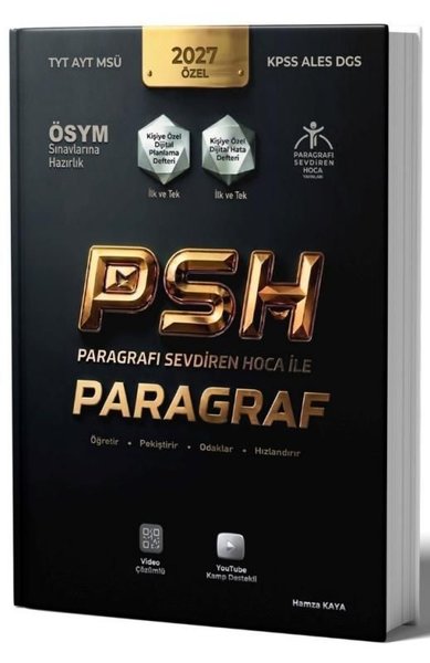 2027 Özel ÖSYM Sınavlarına Hazırlık PSH Paragraf Hamza Kaya