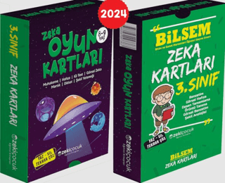 3. sınıf Bilsem Zeka Kartları / 8-9 Yaş Zeka Oyun Kartları