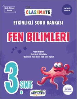 3. Sınıf Classmate Fen Bilimleri Etkinlikli Soru Bankası