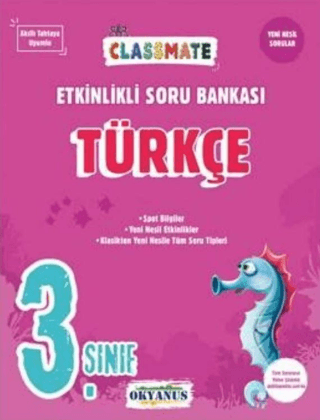 3. Sınıf Türkçe Classmate Etkinlikli Soru Bankası