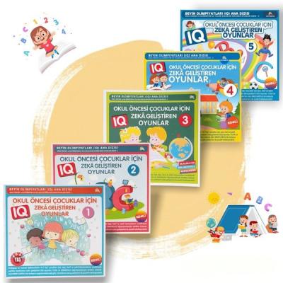 4-7 Yaş Çocuklar İçin Zeka Geliştiren Oyunlar (5 Kitap) Kolektif