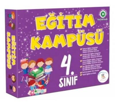 4.Sınıf Eğitim Kampüsü Seti - 4 Kitap Takım - Bulmaca Hediyeli